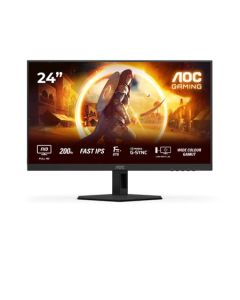 AOC LCD herní 24G4HRE 23,8" IPS/1920x1080@200Hz/0,5ms/300cd/2xHDMI/DP/Repro/VESA