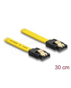 Delock Kabel SATA, 6 Gb/s, 30 cm, žlutý