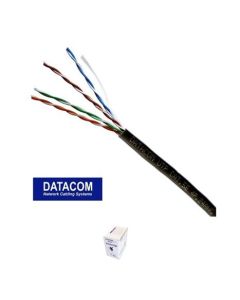 DATACOM UTP lanko CAT5E  PVC  305m box černý