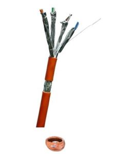 DATACOM S/FTP drát CAT7 LSOH,Eca 100m, plášť oranžový