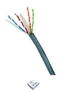 DATACOM UTP drát CAT6  PVC,Eca 100m šedý - metráž 