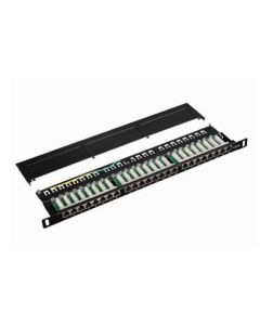 DATACOM Patch panel 19" STP 24 port CAT6   LSA 0.5U BK (3x8p)