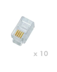 DATACOM Plug UTP CAT3 4p4c- RJ10 lanko (10ks)