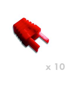 DATACOM Manžetka pro plug RJ45  červená  (10ks)