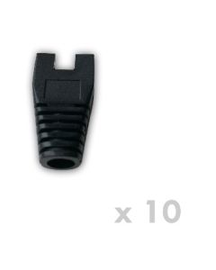DATACOM Návlek pro plug RJ45 s výřezem černý  (10ks)