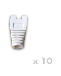 DATACOM Návlek pro plug RJ45 s výřezem bílý  (10ks)