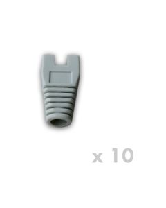 DATACOM Návlek pro plug RJ45 s výřezem šedý  (10ks)