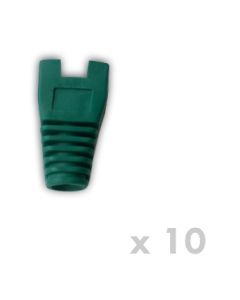 DATACOM Návlek pro plug RJ45 s výřezem zelený (10ks)