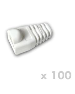 DATACOM Návlek pro plug RJ45 s bublinou bílý (100ks)