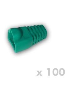 DATACOM Návlek pro plug RJ45 s bublinou zelený (100ks)
