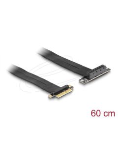 Delock Riser karta PCI Express, ze zástrčky x4 na slot x4 90° pravoúhlý, s kabelem, délka 60 cm