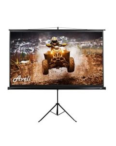 AVELI projekční plátno stativ, 221x125cm (16:9) 100", černý tubus
