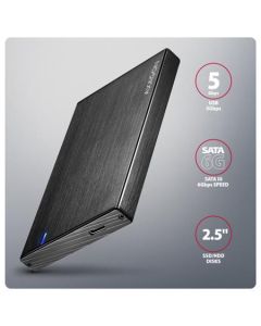 AXAGON EE25-XA6C, USB-C 5Gbps - SATA 6G, 2.5" kovový ALINE box