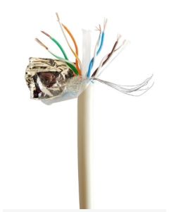 GEMBIRD síťový kabel LAN CAT6 FTP, vodiče z CCA (měděný hliník), vícedrátový, třída Eca, délka 100 m