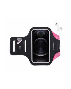 Swissten pouzdro armband case vel. 6,0" růžové