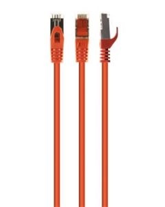 GEMBIRD S/FTP Cat. 6A LSZH patch kabel, oranžový, 1 metr