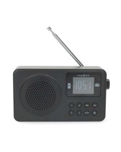 Nedis RDFM2225BK - FM Rádio | 2 W | Napájení Accu / Napájení z USB | Digitální | 2 W | Velikost obrazovky: 1.77 "