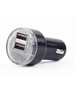 GEMBIRD 2portová USB nabíječka do auta, 2,1A černá
