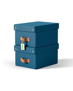 LEITZ úložný box, karton, velikost S, 2 ks námořnická modrá