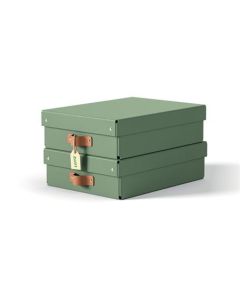 LEITZ úložný box, karton, velikost M nízký, 2 ks zelený