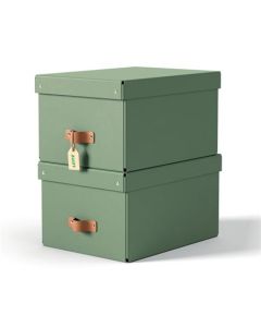 LEITZ úložný box, karton, velikost M, 2 ks zelený
