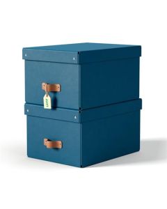 LEITZ úložný box, karton, velikost M, 2 ks námořnická modrá
