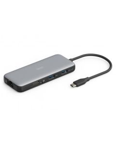 Digitus USB-C dokovací stanice, 7 portů: 1× HDMI, 3× USB 3.2 Gen 2, 1× RJ45, 1× SD, 1× MicroSD, 1× PD