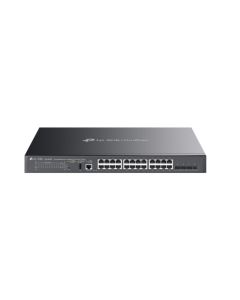 TP-Link SG5428XMPP Omada 24portový gigabitový stohovatelný switch Lite L3 se správou PoE++ a 4× 10G sloty