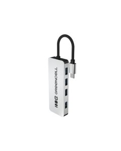 Green Cell USB-C 4v1 HUB (4×USB 3.0) – rychlý přenos 5 Gb/s, hliníkové pouzdro