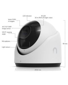 Ubiquiti G6 Turret - UniFi Protect kamera, 8MP, bílá