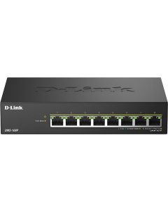 D-Link DMS-108P/E 8 ports 2.5G/MultiGig PoE Unmanaged Switch, Metal