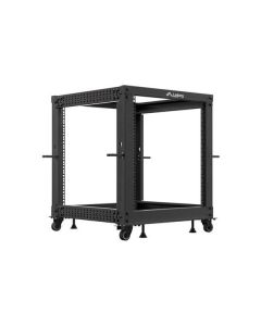 LANBERG OTEVŘENÝ RACK 12U 19" 600X600-1100 NASTAVITELNÝ ČERNÝ 