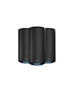 Netgear Orbi 970 Series Quad-Band WiFi 7 Mesh 3-pack (1 router + 2 satellites) l Black