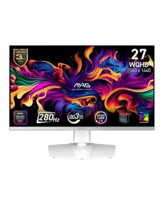 MSI MAG 272QPW QD-OLED X28 gaming monitor 26,5" QD-OLED/2560x1440 (WQHD)/280Hz/0,03ms/2xHDMI/DP/USB-C/Výšk.nast./Pivot/Bílá