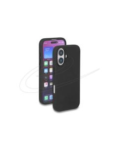 Delock Ochranné pouzdro na iPhone 16 vyrobené z na dotek hebkého silikonu, černé