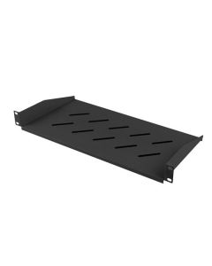Lanberg 19" PEVNÁ POLICE 1U/483X220MM MAX. NOSNOST DO 25 KG ČERNÁ