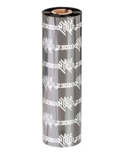 Zebra Wax Ribbon, 102mmx450m, 2300; Standard, 25mm core, 