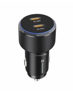 SWISSTEN CL ADAPTÉR 2x USB-C PD, 50W ČERNÝ 