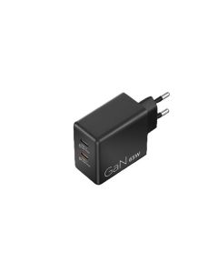 Lenovo Dual USB-C 65W GaN Charger - duální nabíječka 2x USB-C, 45W + 18W, černá