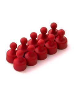 Magnetické figurky M4, 12 × 20 mm, červené, 2 ks