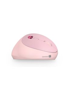 CONNECT IT FOR HEALTH LADIES PINK ergonomická vertikální myš, bezdrátová