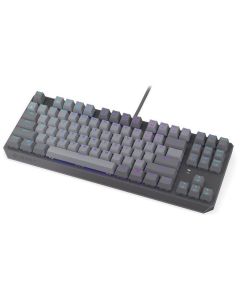 Endorfy Thock V2 TKL Klávesnice, herní, drátová, mechanická, Endorfy Red, US layout, TKL, ARGB, hliníková konstrukce, USB, šedá