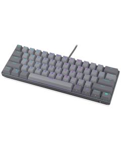 Endorfy Thock V2 Compact Klávesnice, herní, drátová, mechanická, Endorfy Red,US layout, 60% velikost,ARGB, hliníková,USB,šedá
