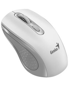 Genius NX-8025S Myš, bezdrátová, optická, 1200DPI, 4 tlačítka, tichá, Copilot, 2,4GHz, bílo-šedá