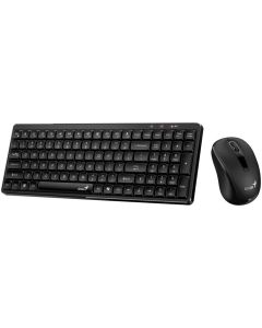 Genius LuxeMate Q8100 Set klávesnice a myši, bezdrátový, CZ+SK layout, 2,4GHz, USB přijímač, černý