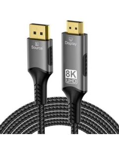 PremiumCord DisplayPort 1.4 na HDMI2.1 kabel pro rozlišení 8K@60Hz,4K@144Hz, 2m