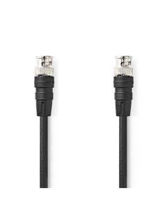 Nedis CVGL01000BK10 - Video kabel BNC | BNC Zástrčka - BNC Zástrčka | 1 m | Černá