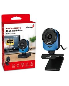 Genius FaceCam 1000X Q, Webkamera, HD 720p, mikrofon, USB 2.0, modrá