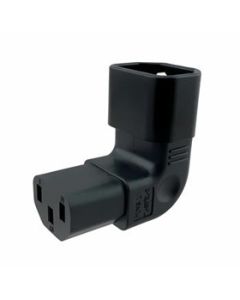 Premium Cord Adaptér vertikálně úhlový IEC C13 female na IEC C14 male, napětí 230V, max.proud 10A