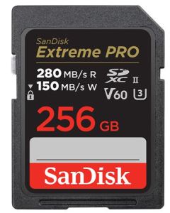 SanDisk SDXC karta 256GB Extreme PRO (280 MB/s Class 10, UHS-II V60)